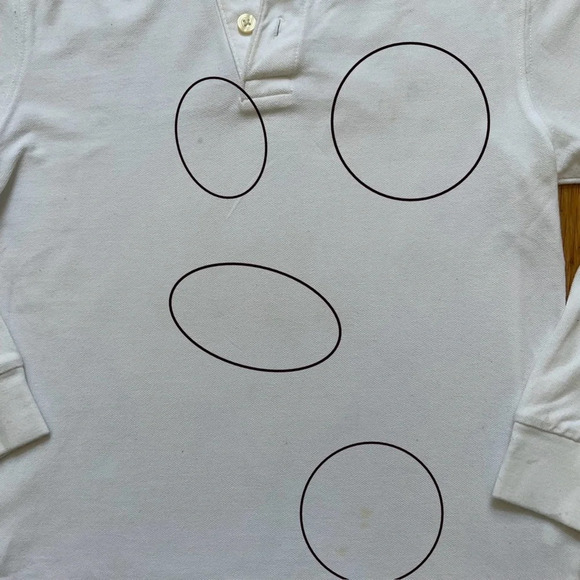 4/$25 The Children’s Place Polo Shirt Long Sleeve White Size 12 - Picture 6 of 8